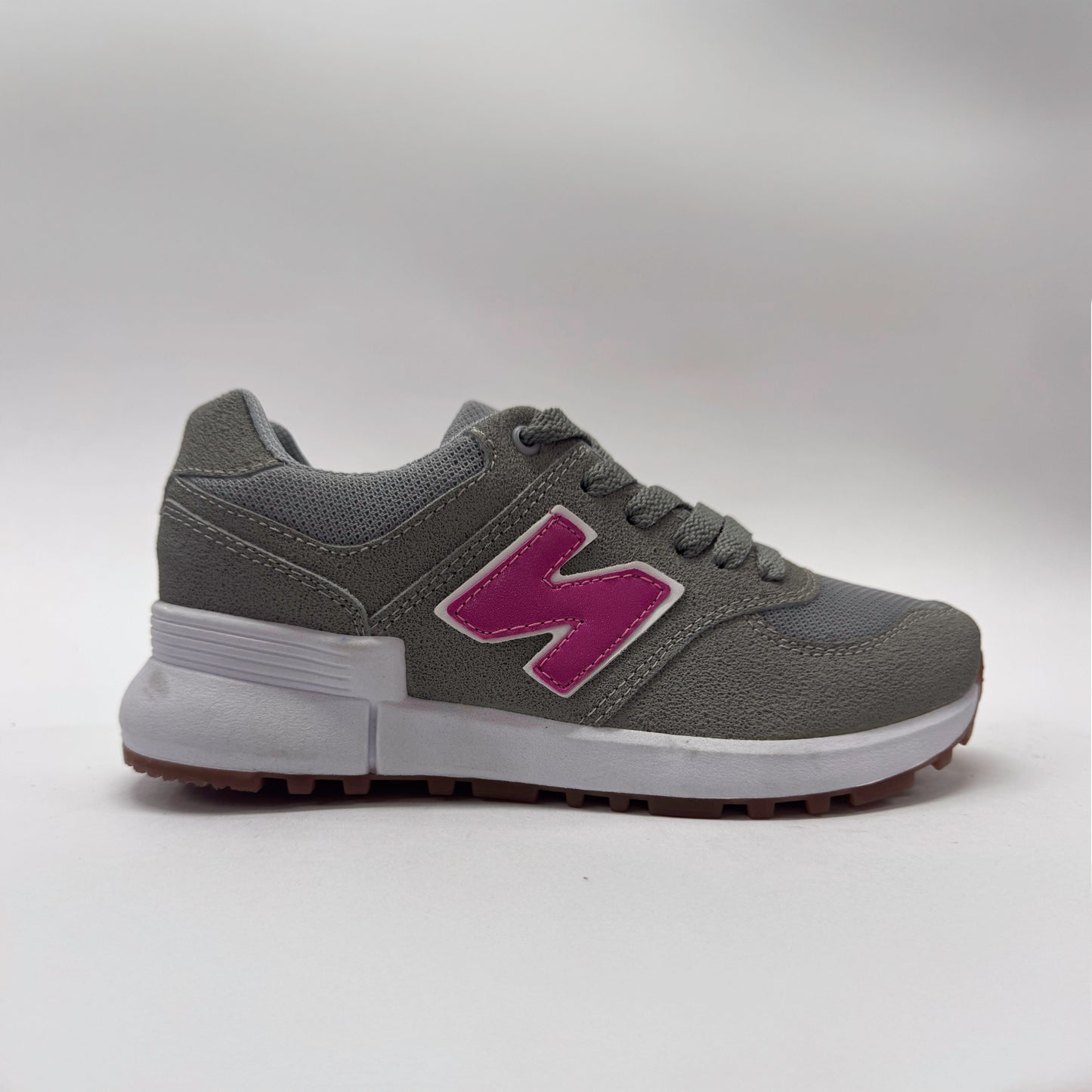 tenis f08 gris fucsia