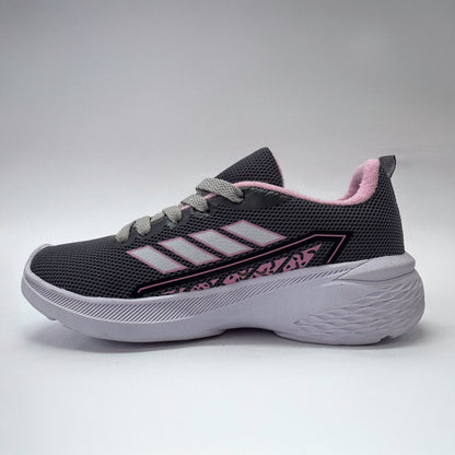 zapatillas D57 Gris Rosa