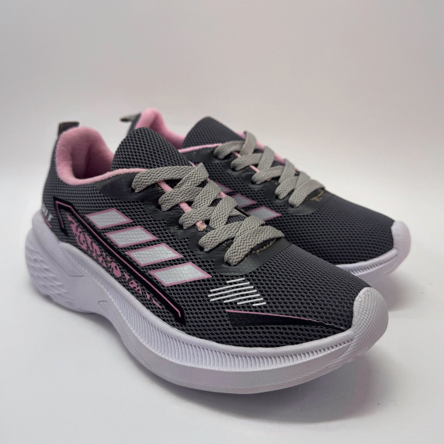 zapatillas d57 gris rosa