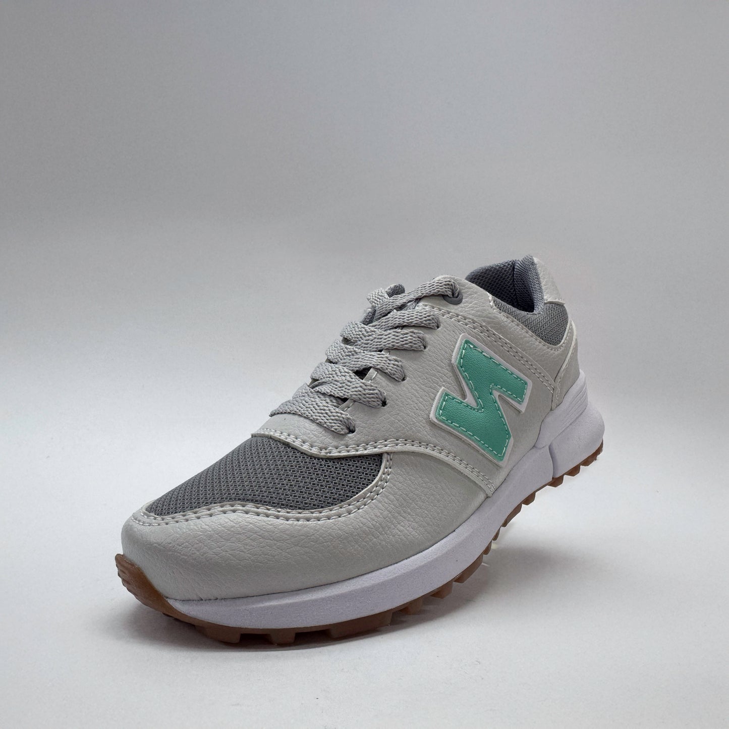 tenis f08 gris verde style