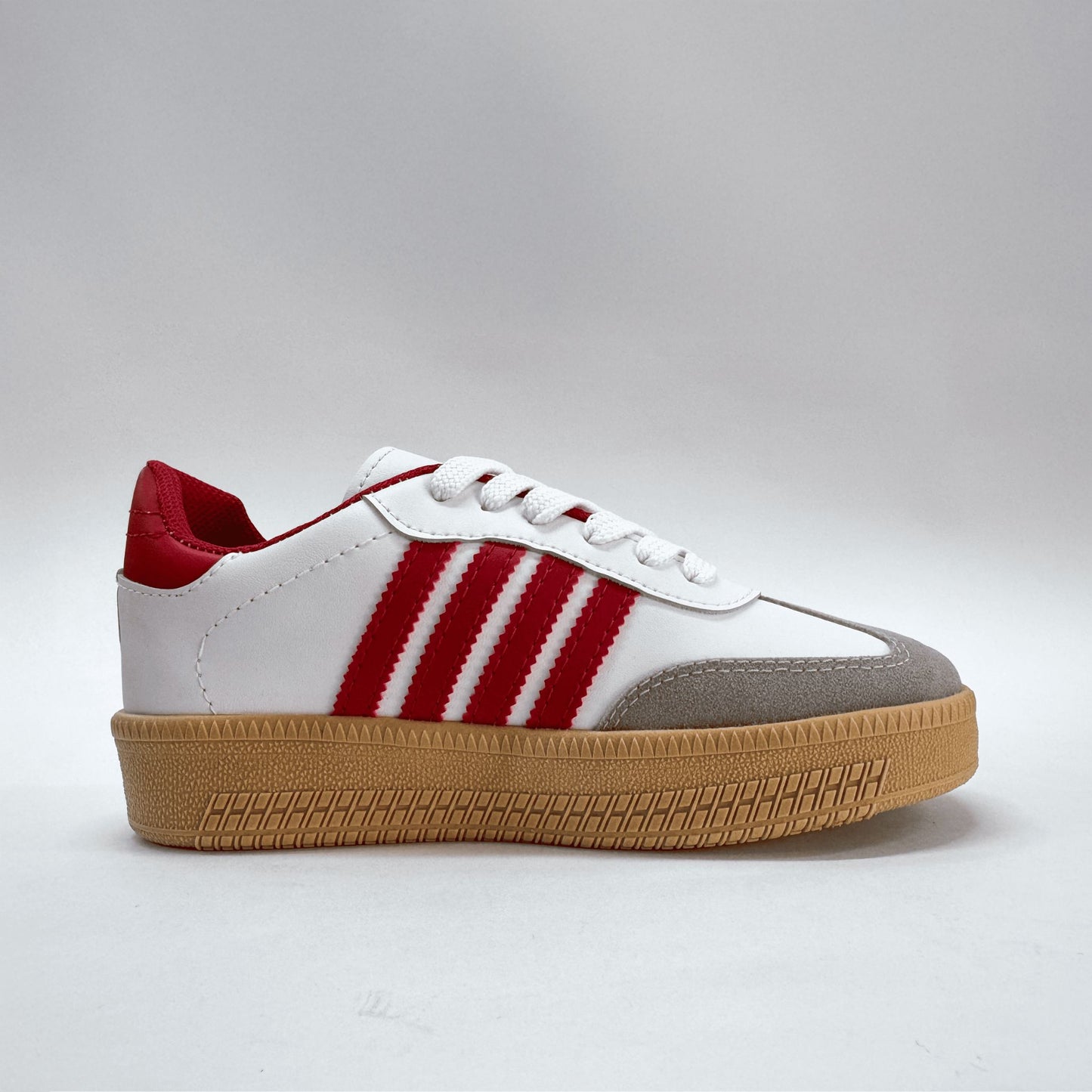 tenis f13 blanco rojo street