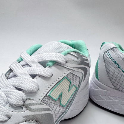 Tenis 530 Blanco Verde Menta