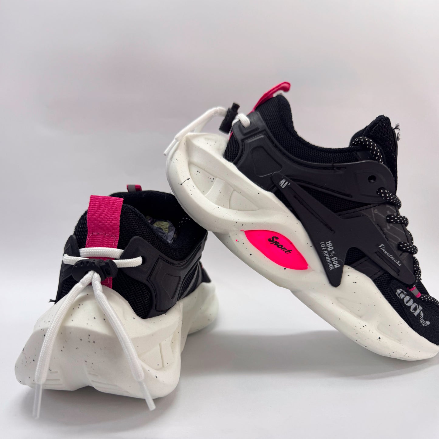 tenis a31 negro fucsia