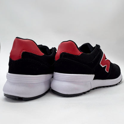 Tenis F08 Negro Rojo